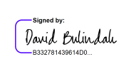 David Bulindah Signature